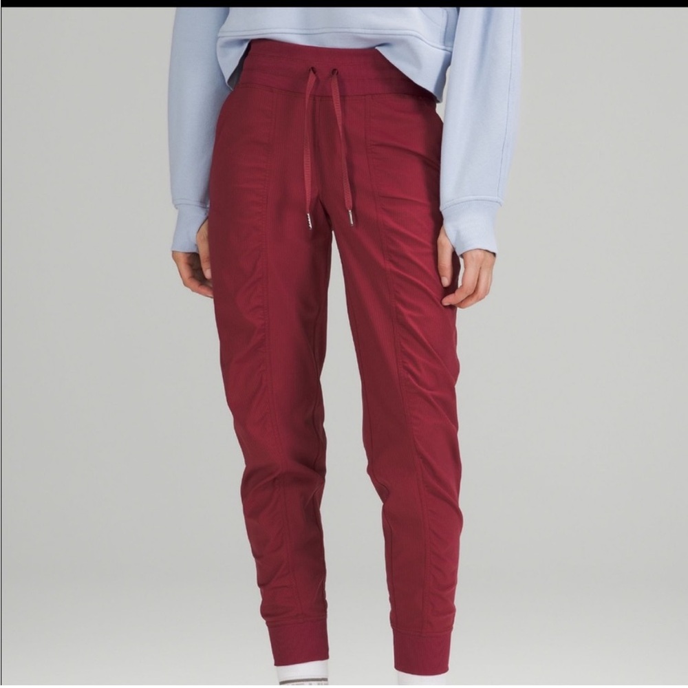 Lululemon Dance Studio Maroon Joggers 8 - Picture 3 of 14
